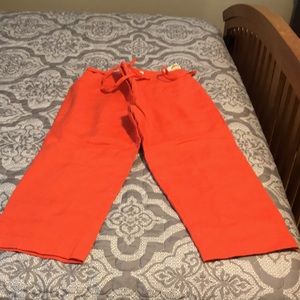 Talbots linen Capris Size 10 Petite